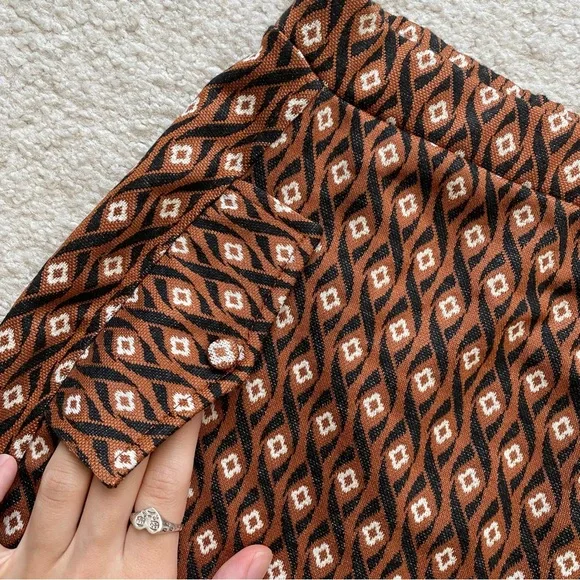ZARA PATTERNED WOVEN SKORT (KIDS) - Picture 2 of 9